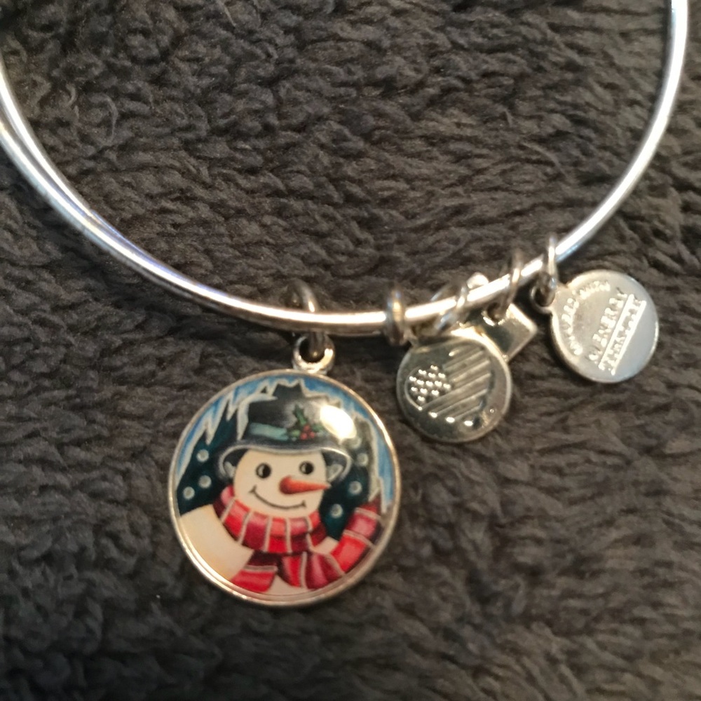 Alex and Ani snowman charm bangle!